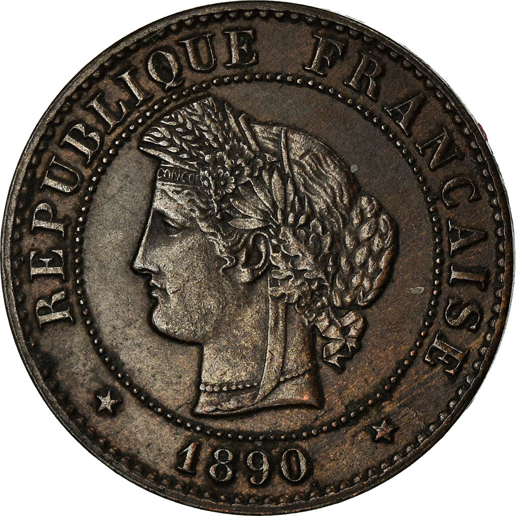 Munten, Frankrijk, Cérès, Centime, 1890, Paris, ZF, Bronze, KM:826.1