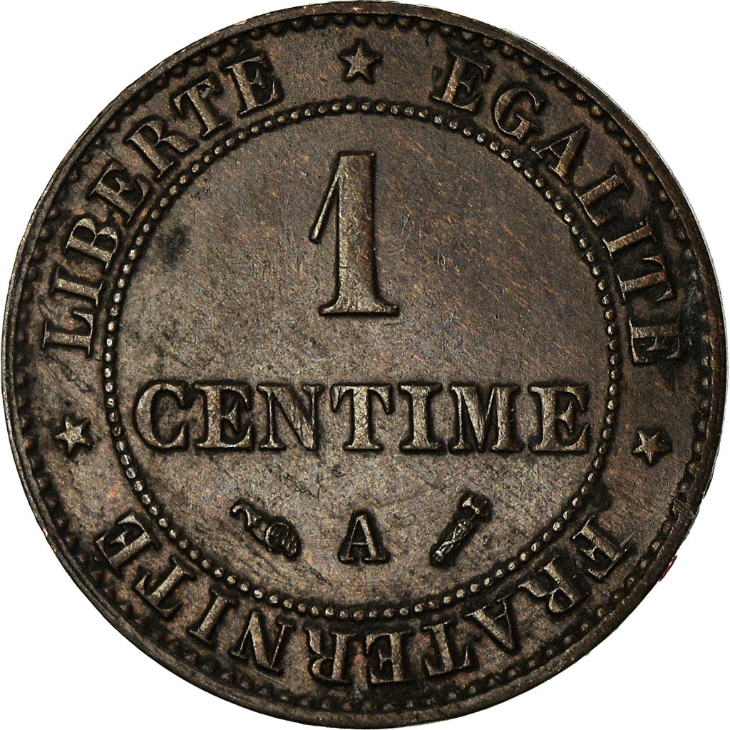 Munten, Frankrijk, Cérès, Centime, 1890, Paris, ZF, Bronze, KM:826.1
