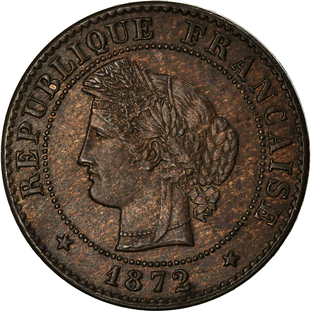 Munten, Frankrijk, Cérès, Centime, 1872, Paris, ZF+, Bronze, KM:826.1