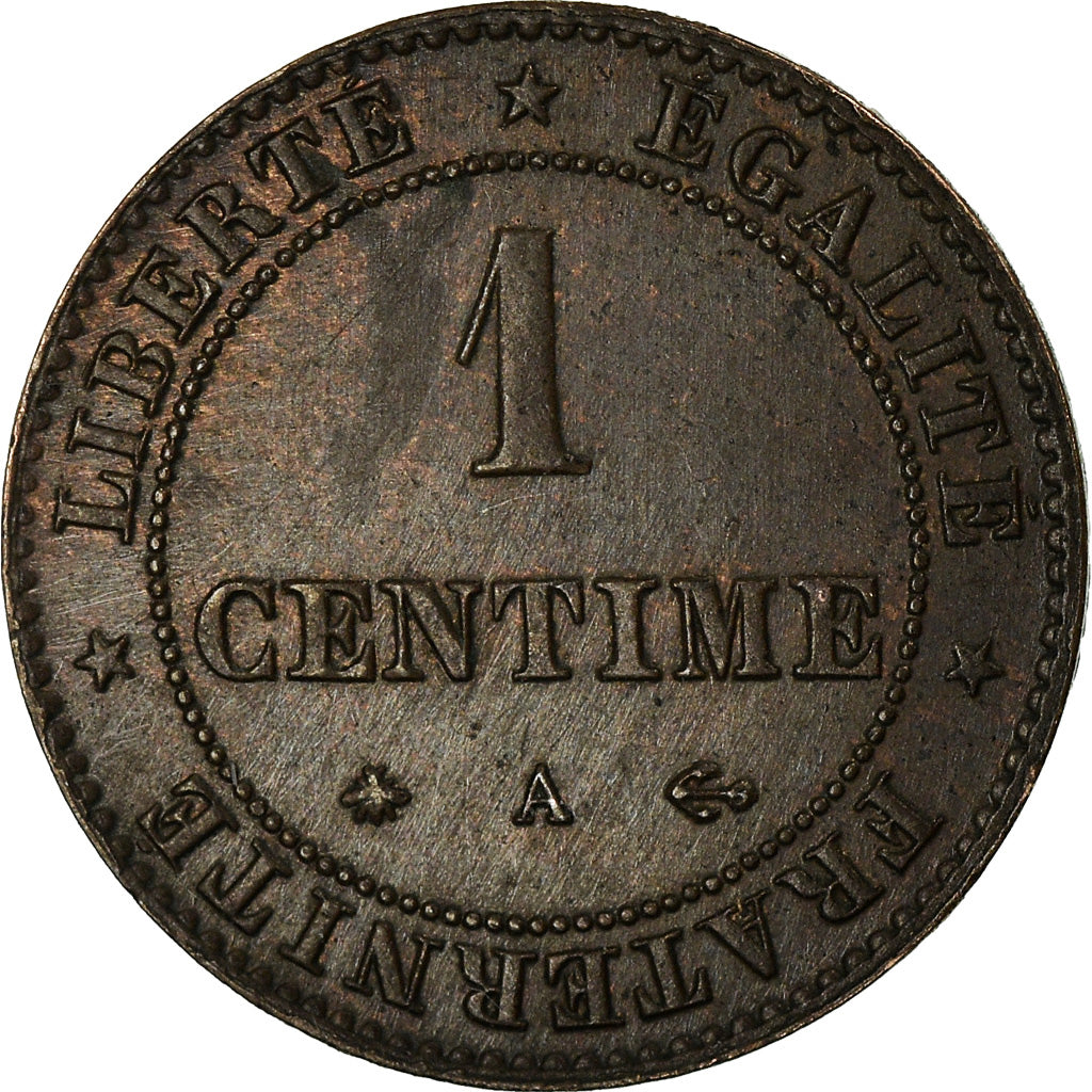 Munten, Frankrijk, Cérès, Centime, 1872, Paris, ZF+, Bronze, KM:826.1