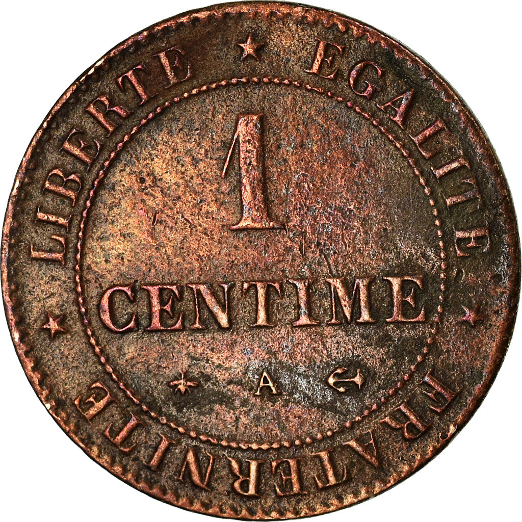 Münze, Frankreich, Cérès, Centime, 1879, Paris, S+, Bronze, KM:826.1