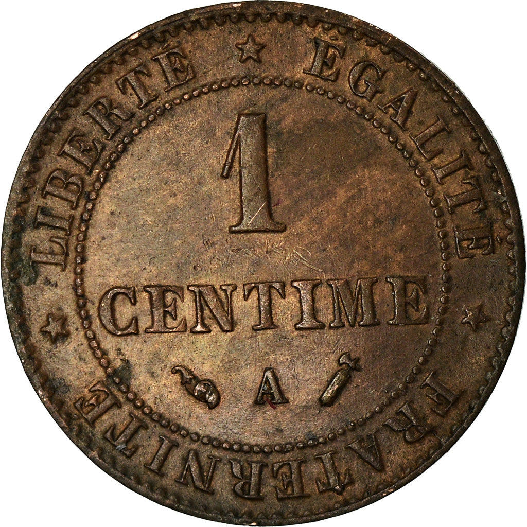 Münze, Frankreich, Cérès, Centime, 1887, Paris, SS, Bronze, KM:826.1