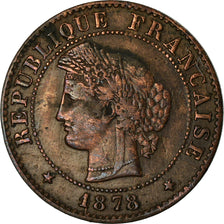 Coin, France, Cérès, Centime, 1878, Paris, EF(40-45), Bronze, KM:826.1