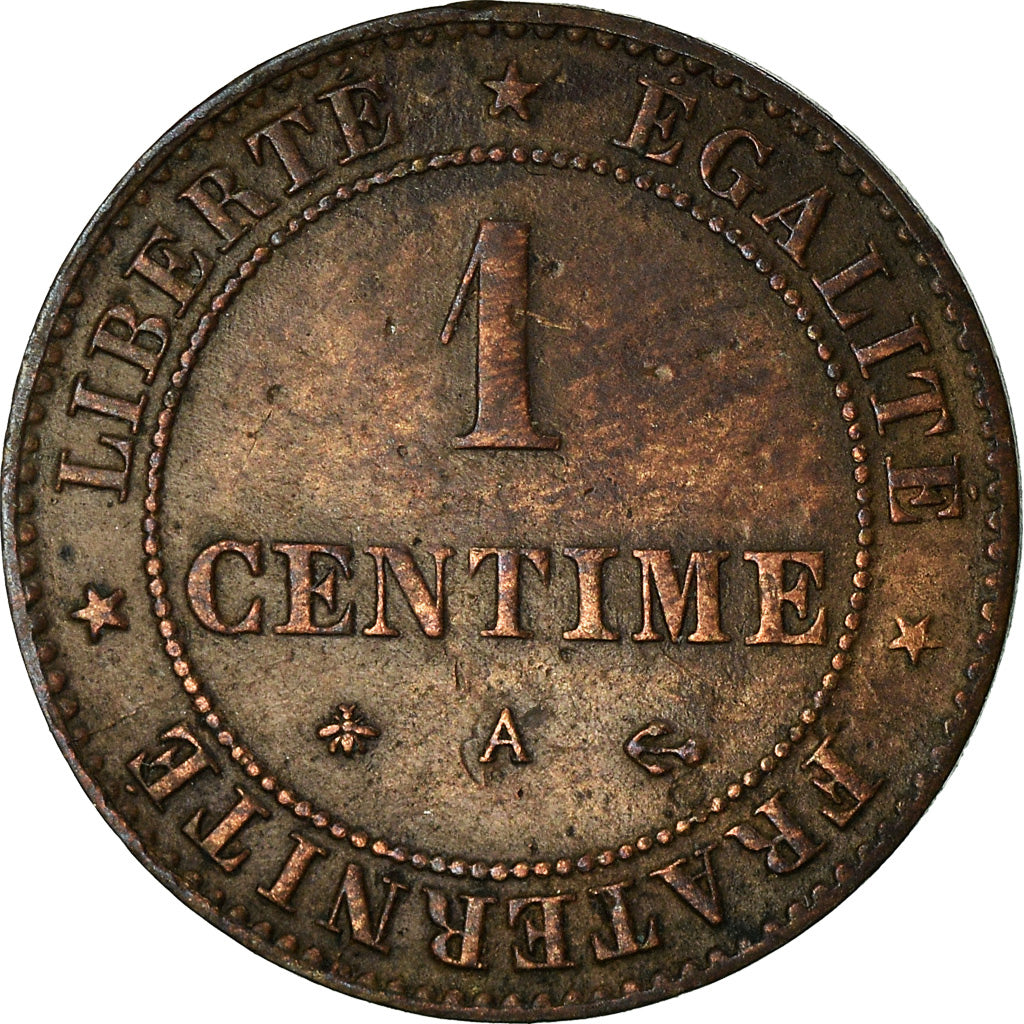 Coin, France, Cérès, Centime, 1878, Paris, EF(40-45), Bronze, KM:826.1