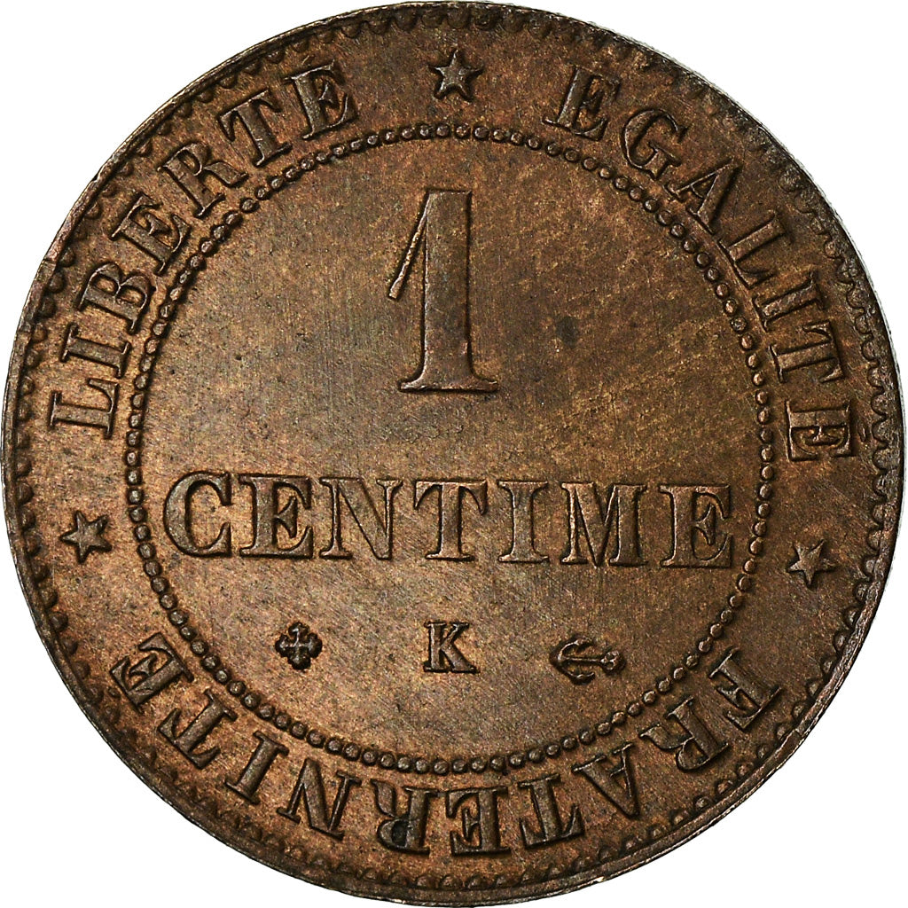 Coin, France, Cérès, Centime, 1878, Bordeaux, AU(50-53), Bronze, KM:826.2