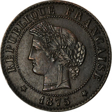 Coin, France, Cérès, Centime, 1875, Bordeaux, EF(40-45), Bronze, KM:826.2