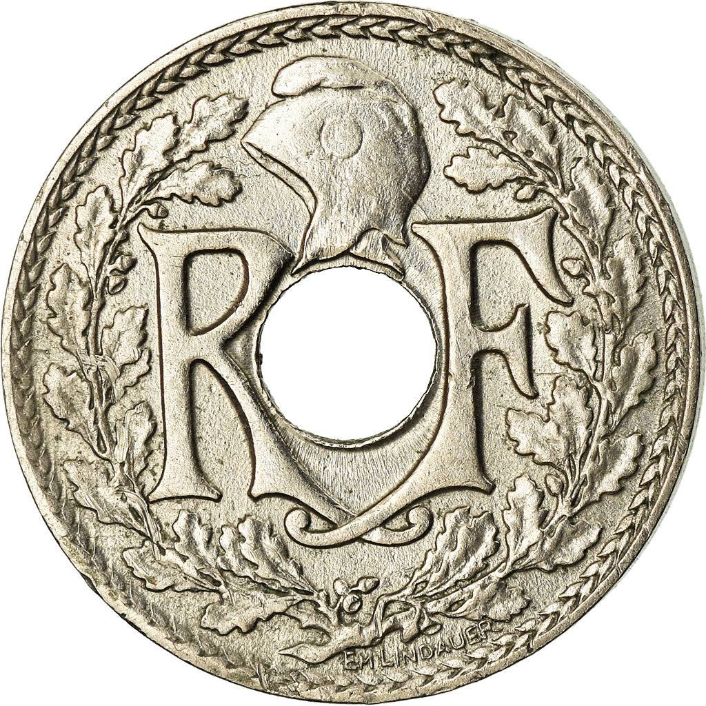Coin, France, Lindauer, 5 Centimes, 1918, AU(50-53), Copper-nickel, KM:865