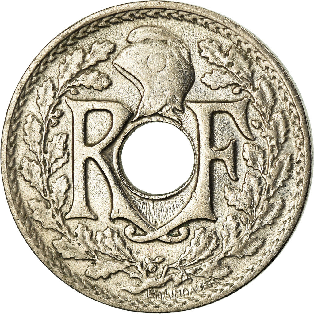 Coin, France, Lindauer, 5 Centimes, 1917, AU(50-53), Copper-nickel, KM:865