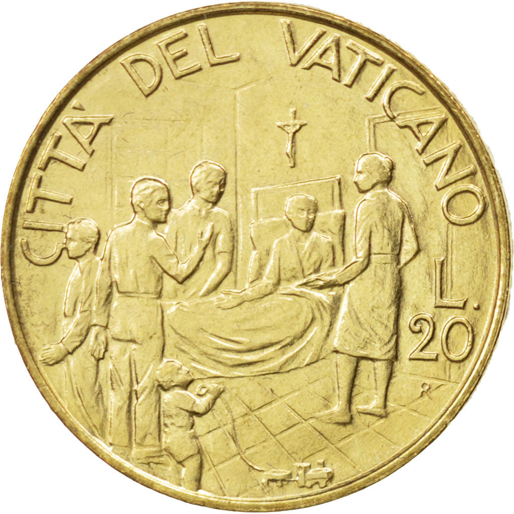 Coin, VATICAN CITY, John Paul II, 20 Lire, 1994, MS(63), Aluminum-Bronze, KM:253