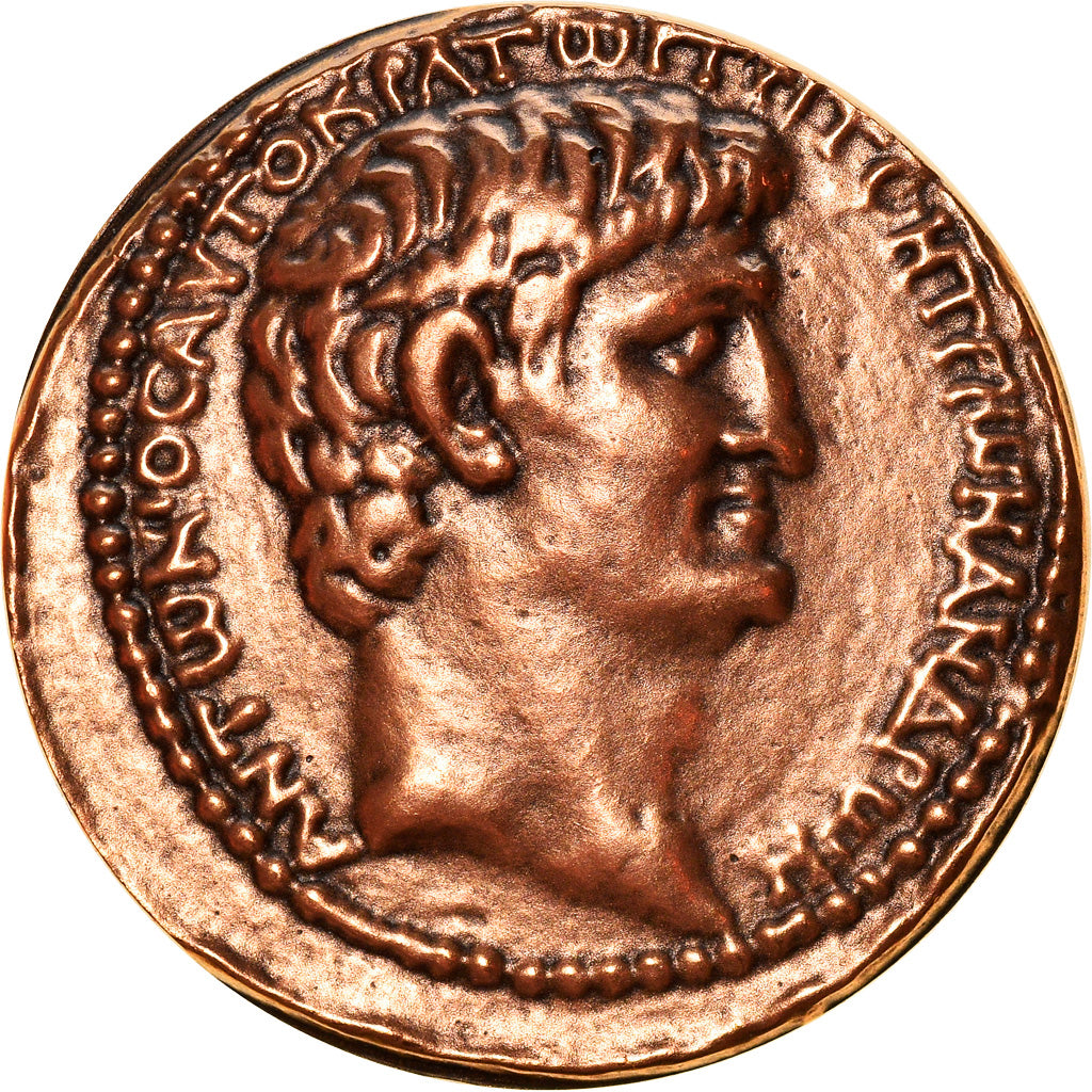 France, Médaille, Reproduction Monnaie Antique, Marc Antoine et Cléôpatre