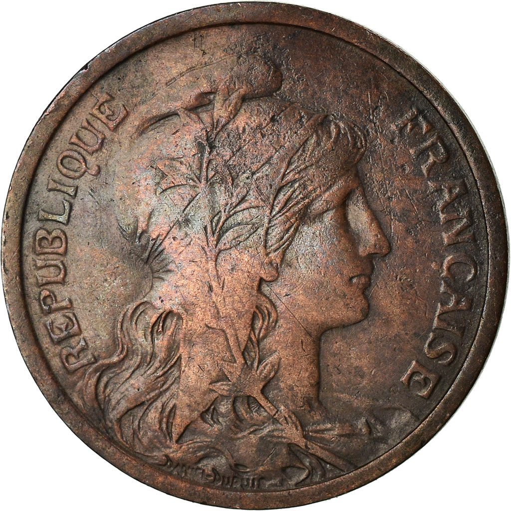 Monnaie, France, Dupuis, 2 Centimes, 1907, Paris, TTB, Bronze, Gadoury:107