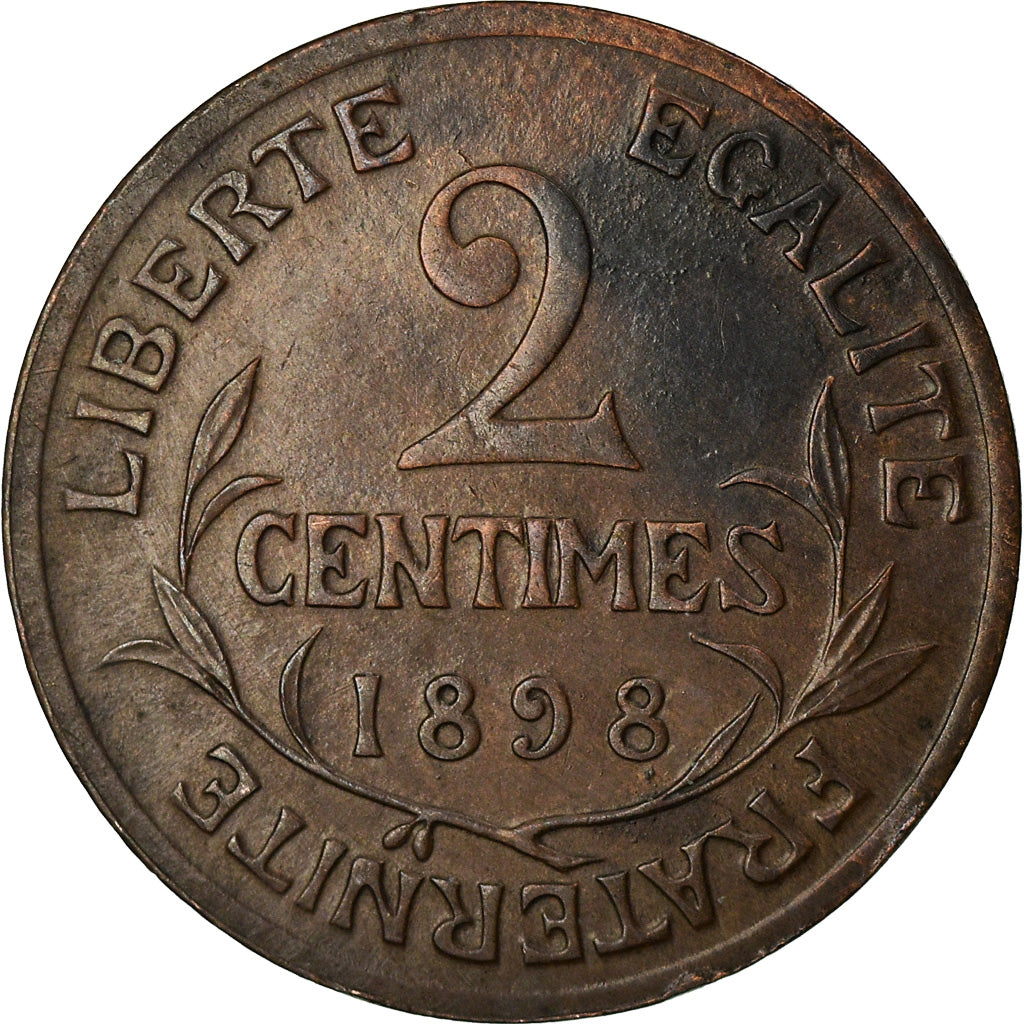 Coin, France, Dupuis, 2 Centimes, 1898, Paris, EF(40-45), Bronze, KM:841