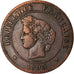 Moneta, Francia, Cérès, 5 Centimes, 1893, Paris, MB+, Bronzo, KM:821.1