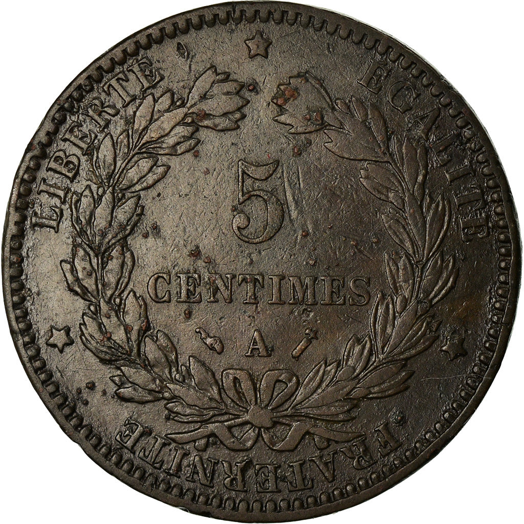 Coin, France, Cérès, 5 Centimes, 1892, Paris, EF(40-45), Bronze, KM:821.1
