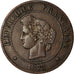 Moneta, Francia, Cérès, 5 Centimes, 1877, Paris, BB, Bronzo, KM:821.1