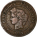 Moneta, Francia, Cérès, 5 Centimes, 1887, Paris, BB, Bronzo, KM:821.1