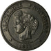 Monnaie, France, Cérès, 5 Centimes, 1872, Paris, TTB, Bronze, Gadoury:157a