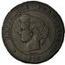 Moneta, Francja, Cérès, 5 Centimes, 1876, Bordeaux, F(12-15), Bronze