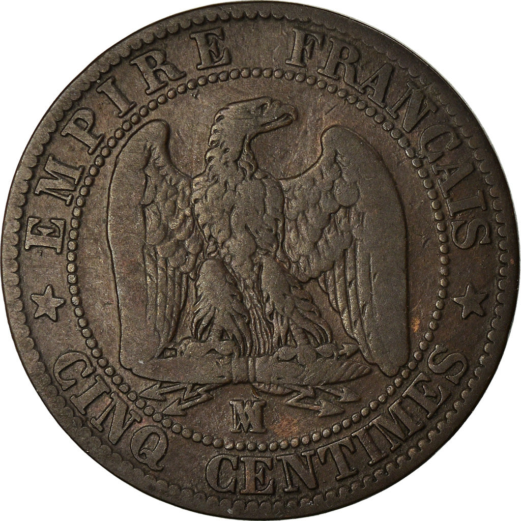Münze, Frankreich, Napoleon III, 5 Centimes, 1853, Marseille, S