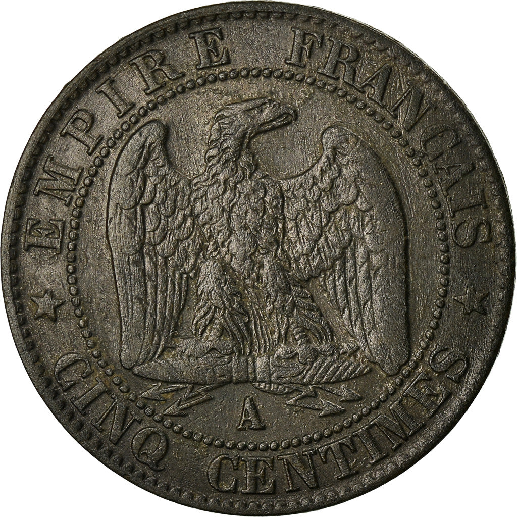 Coin, France, Napoleon III, 5 Centimes, 1856, Paris, EF(40-45), KM 777.1