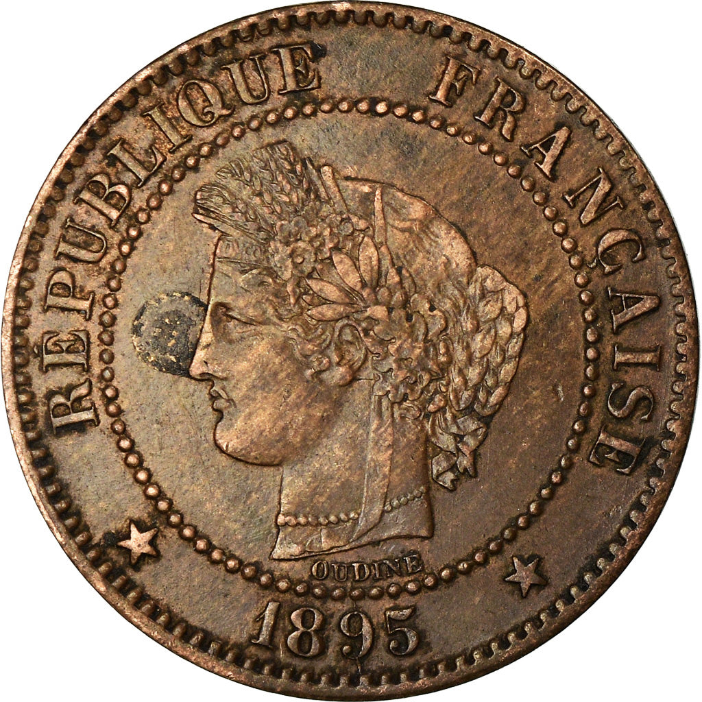 Münze, Frankreich, Cérès, 2 Centimes, 1895, Paris, SS, Bronze, KM:827.1