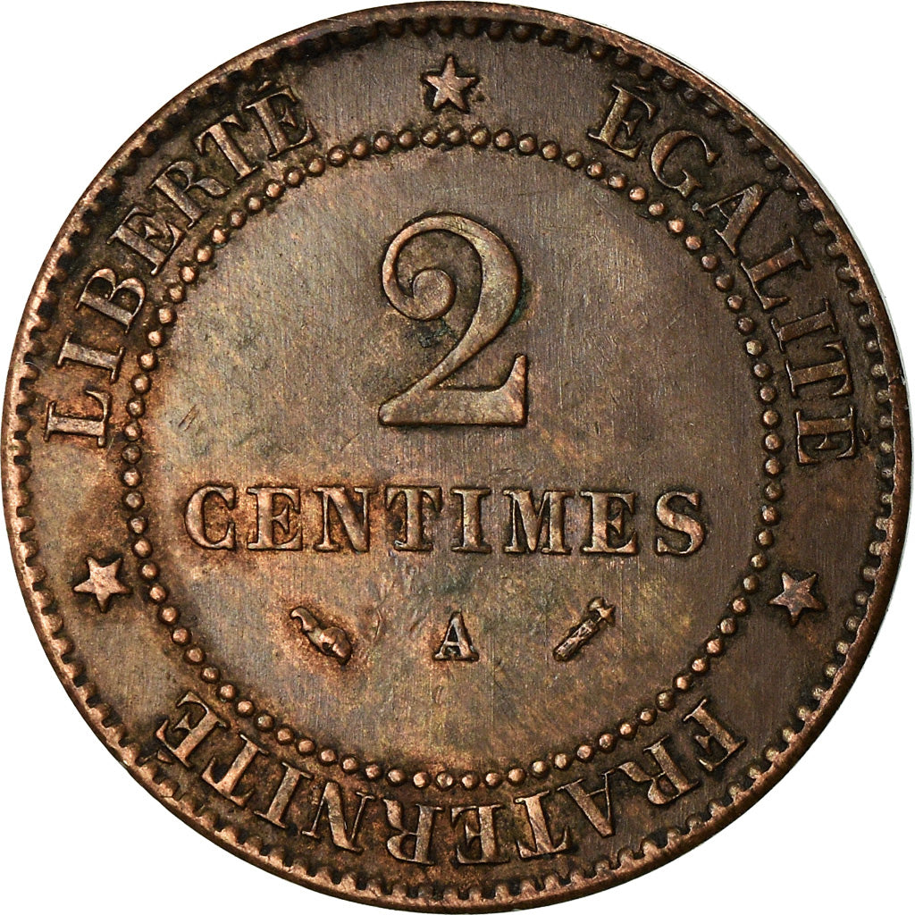 Münze, Frankreich, Cérès, 2 Centimes, 1895, Paris, SS, Bronze, KM:827.1
