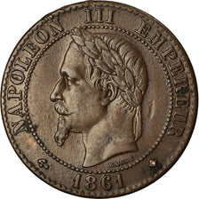 Moneta, Francia, Napoleon III, 2 Centimes, 1861, Paris, BB