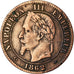 Coin, France, Napoleon III, 2 Centimes, 1862, Bordeaux, EF(40-45), KM 796.6