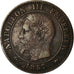 Coin, France, Napoleon III, 2 Centimes, 1857, Lyon, VF(30-35), KM 776.4