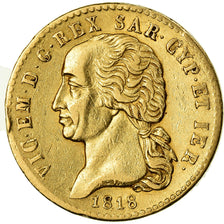 Munten, SARDINIA, Vittorio Emanuele I, 20 Lire, 1818, Torino, ZF+