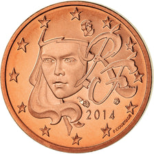 France, Euro Cent, 2014, Proof / BE, FDC, Copper Plated Steel, Gadoury:1