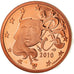 Frankrijk, Euro Cent, 2010, Proof / BE, FDC, Copper Plated Steel, Gadoury:1