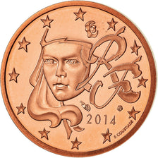 France, 2 Euro Cent, 2014, Proof / BE, FDC, Copper Plated Steel, Gadoury:2
