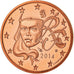 France, 2 Euro Cent, 2014, Proof / BE, FDC, Copper Plated Steel, Gadoury:2