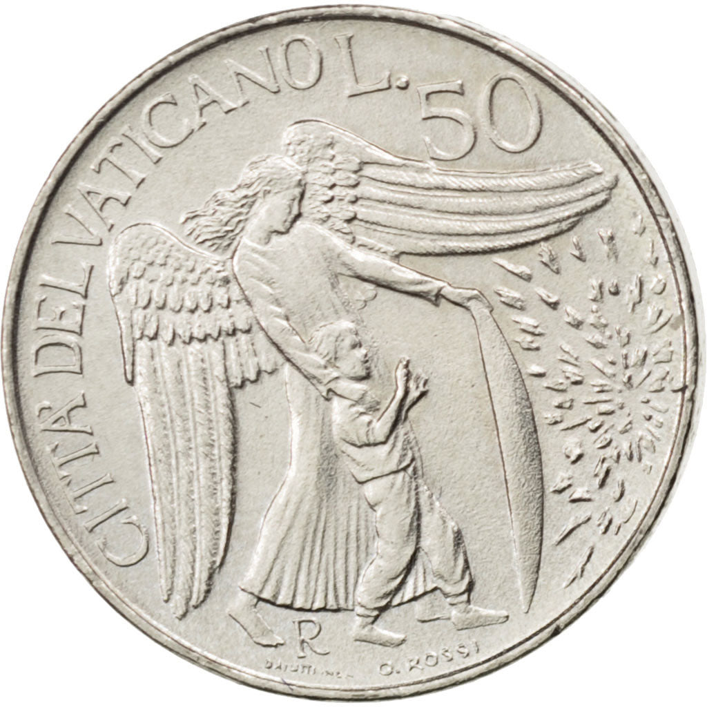 Monnaie, Cité du Vatican, John Paul II, 50 Lire, 1996, SPL, Copper-nickel