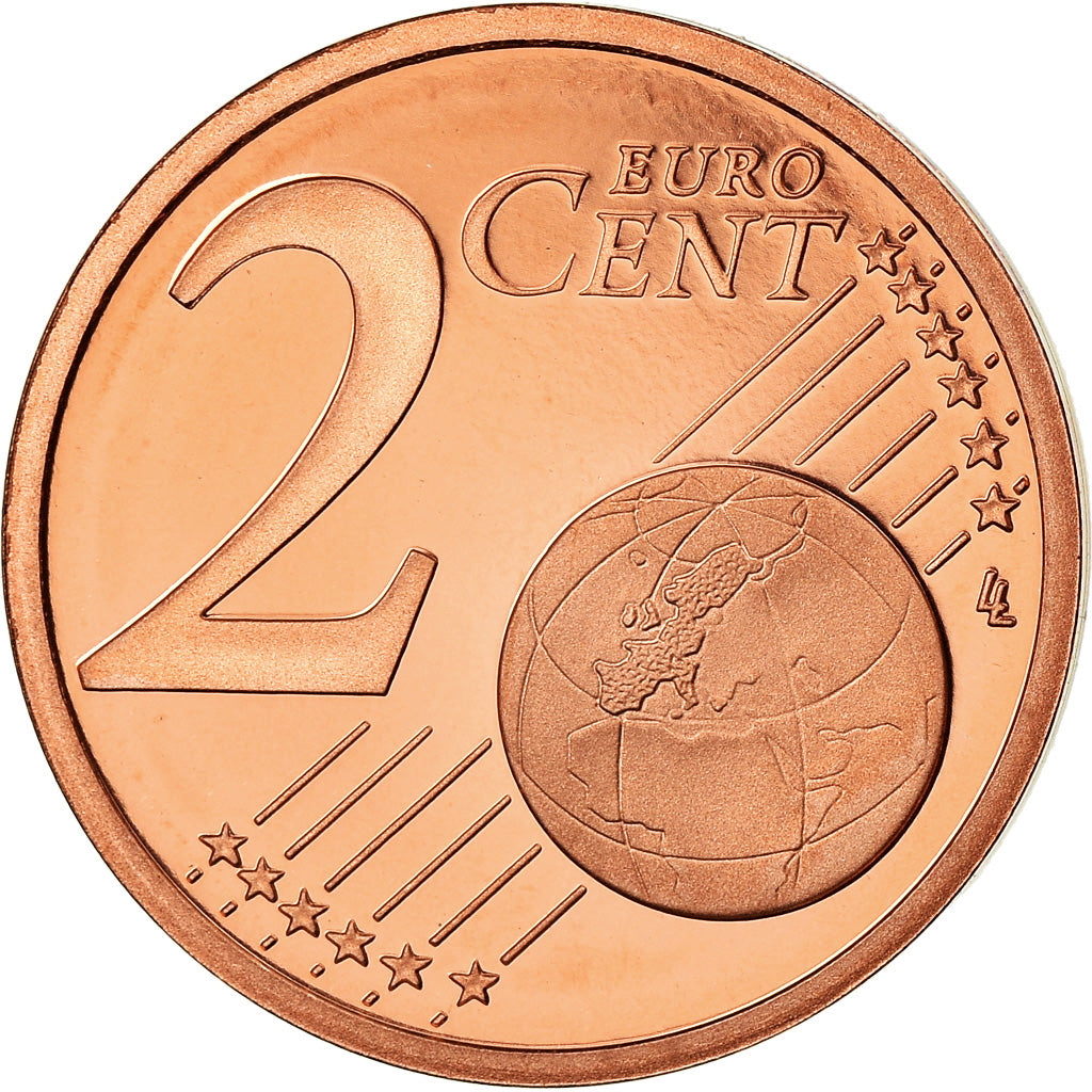 France, 2 Euro Cent, 2012, Proof / BE, MS(65-70), Copper Plated Steel