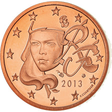 France, 2 Euro Cent, 2013, Proof / BE, MS(65-70), Copper Plated Steel