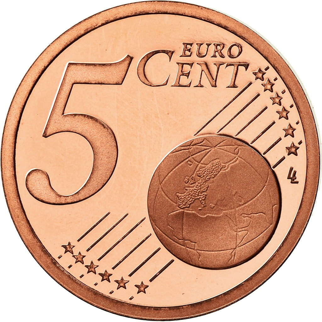 France, 5 Euro Cent, 2013, Proof / BE, MS(65-70), Copper Plated Steel