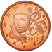 France, 5 Euro Cent, 2012, Proof / BE, MS(65-70), Copper Plated Steel