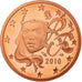 France, 5 Euro Cent, 2010, Proof / BE, MS(65-70), Copper Plated Steel