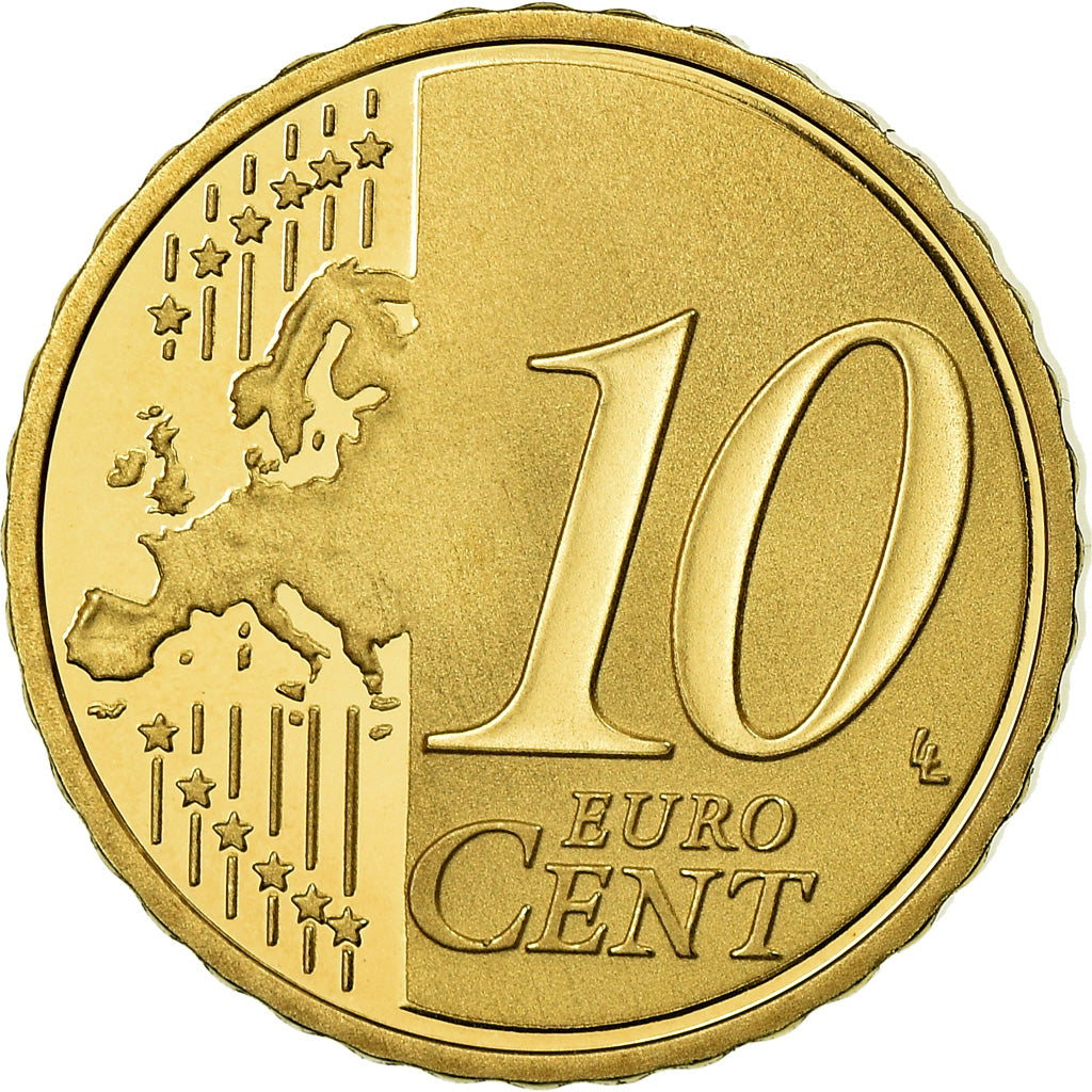 Frankrijk, 10 Euro Cent, 2014, Proof / BE, FDC, Tin, Gadoury:4b.