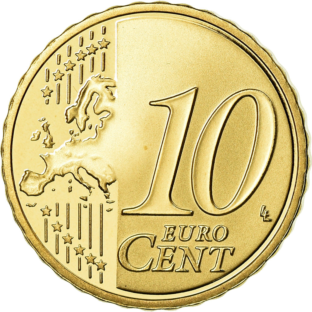 Frankrijk, 10 Euro Cent, 2012, Proof / BE, FDC, Tin, Gadoury:4b., KM:1410