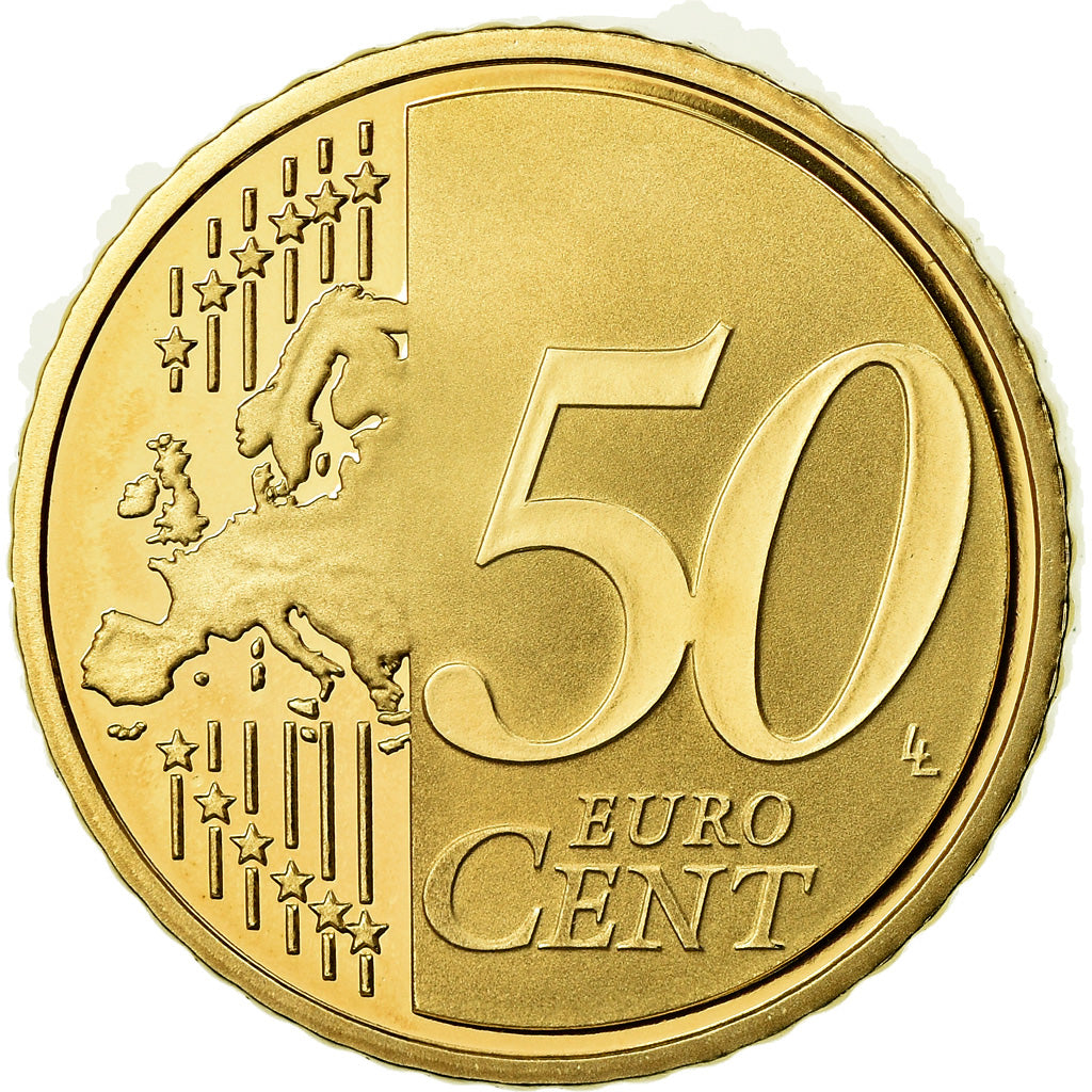 France, 50 Euro Cent, 2014, Proof / BE, MS(65-70), Brass, Gadoury:6a.