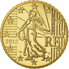 France, 50 Euro Cent, 2012, Proof / BE, MS(65-70), Brass, Gadoury:6a., KM:1412