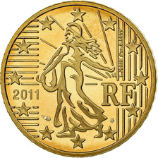 France, 50 Euro Cent, 2011, Proof / BE, MS(65-70), Brass, Gadoury:6a., KM:1412