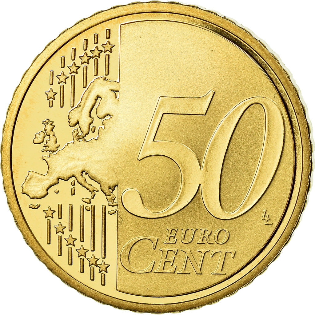 France, 50 Euro Cent, 2010, Proof / BE, MS(65-70), Brass, Gadoury:6a., KM:1412