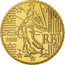 France, 50 Euro Cent, 2009, Proof / BE, MS(65-70), Brass, Gadoury:6a., KM:1412