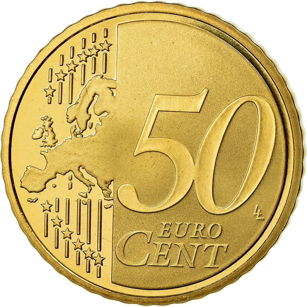 France, 50 Euro Cent, 2009, Proof / BE, MS(65-70), Brass, Gadoury:6a., KM:1412