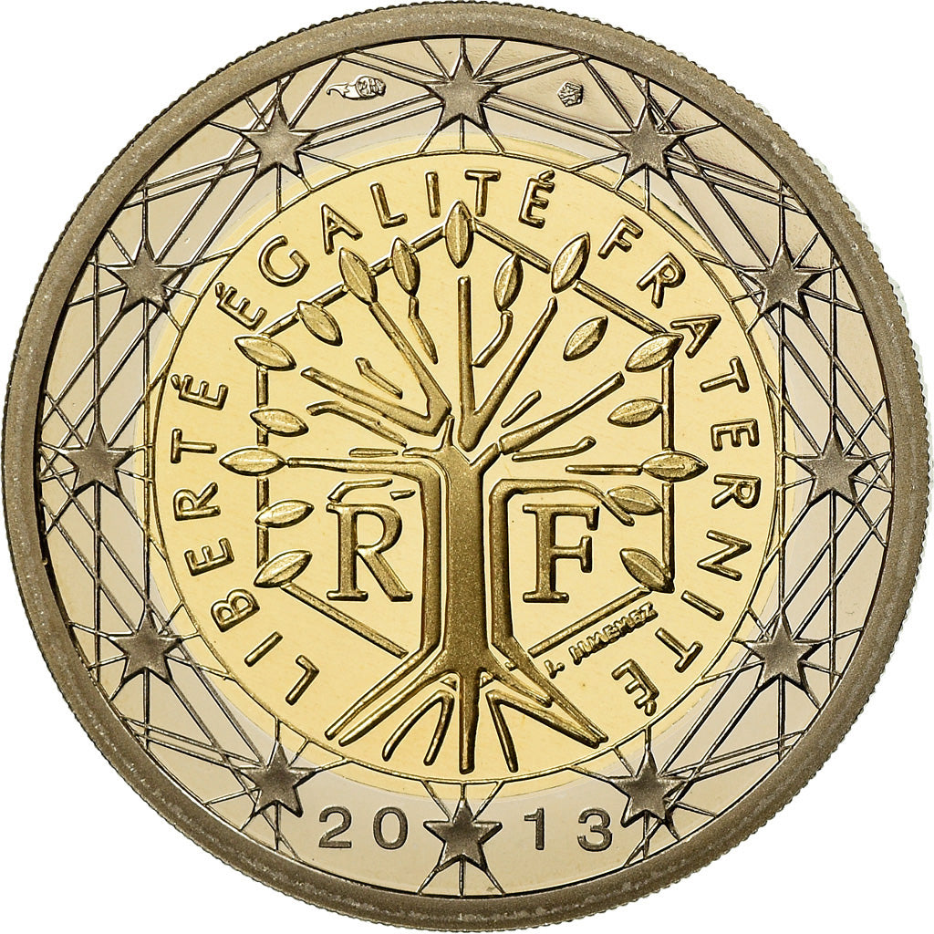 France, 2 Euro, 2013, Proof / BE, MS(65-70), Bi-Metallic, Gadoury:8a., KM:1414