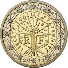 France, 2 Euro, 2011, Proof / BE, MS(65-70), Bi-Metallic, Gadoury:8a., KM:1414